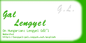 gal lengyel business card